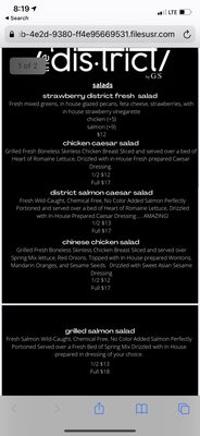 Menu photo 5 The District By GS Los Angeles, CA
