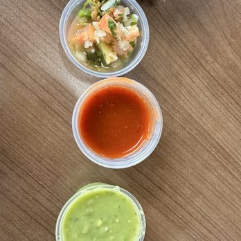 Tacos El Compa - Salsa of choice from the salsa bar - Mexican Near Me - Castro Valley, California