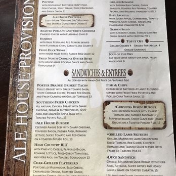 Blowing Rock Brewing - Single page menu, quality over quantity. - Breweries Near Me - Blowing Rock, North Carolina