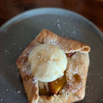 Cork Dork - Peach tart with ice cream - New American Near Me - Thousand Oaks, California Cork Dork - Peach tart with ice cream - New American Near Me - Thousand Oaks, California