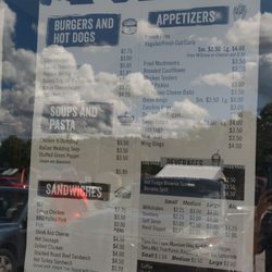 Doolittle's Roadside Cafe & Creamery - Outside window menu.