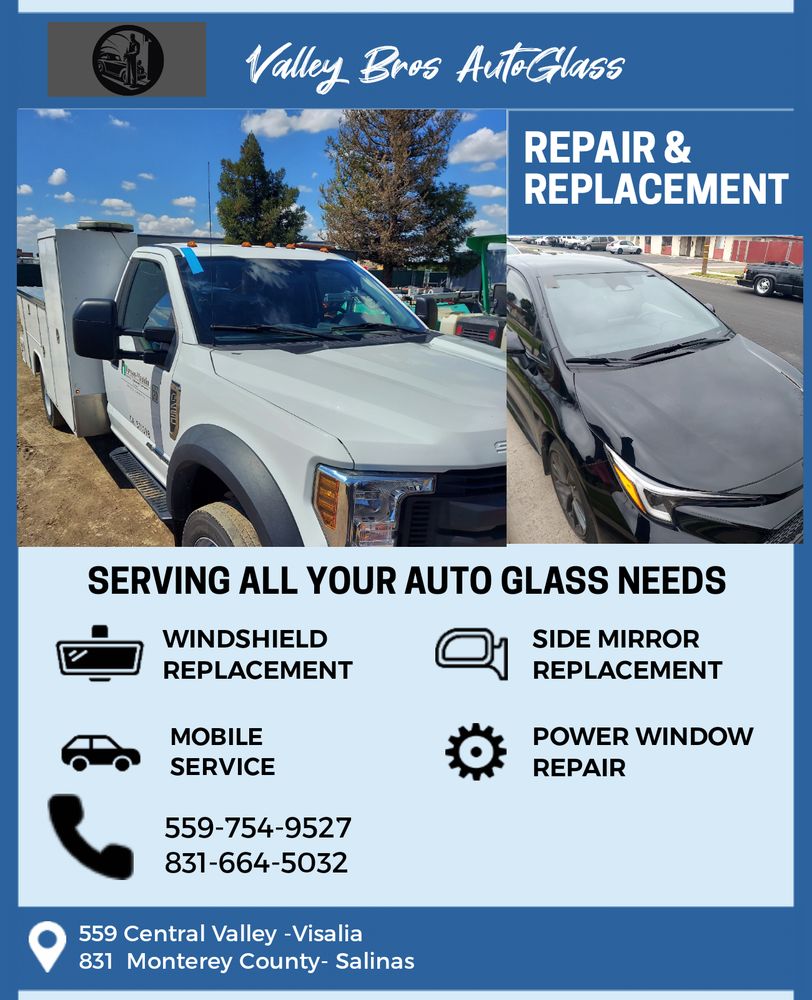 VALLEY BROS AUTOGLASS Spreckels, California Windshield Installation
