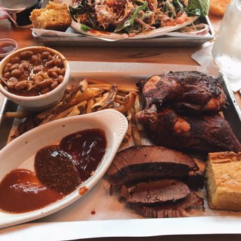 Woodchips BBQ - Winner Winner platter plus sliced brisket. - Barbeque Near Me - Lapeer, Michigan Woodchips BBQ - Winner Winner platter plus sliced brisket. - Barbeque Near Me - Lapeer, Michigan