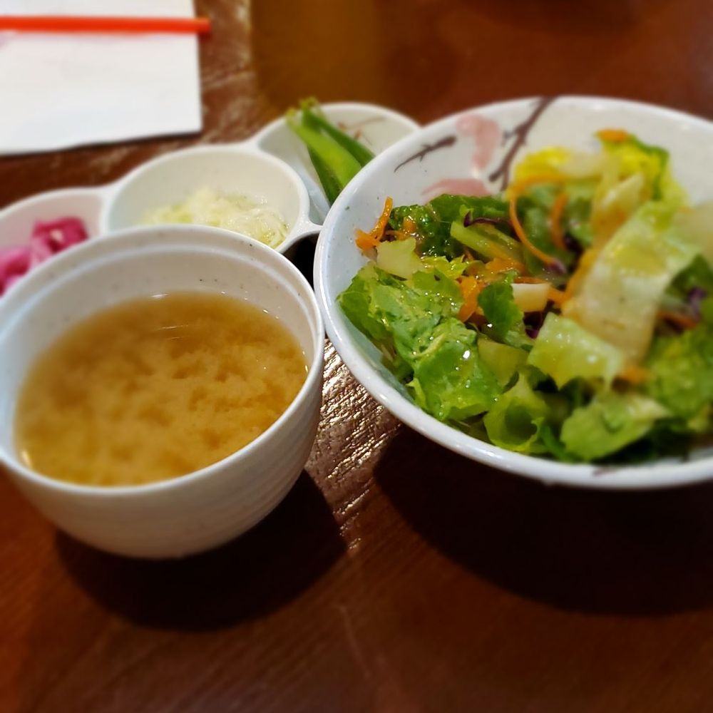 Kikuya - Tossed Salad & Miso Soup - Japanese Near Me - Honolulu, Hawaii Kikuya - Tossed Salad & Miso Soup - Japanese Near Me - Honolulu, Hawaii