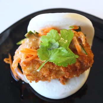Hoshi Ramen - Fried tofu bao - server recommended and it was DELICIOUS - Ramen Near Me - Fairborn, Ohio Hoshi Ramen - Fried tofu bao - server recommended and it was DELICIOUS - Ramen Near Me - Fairborn, Ohio