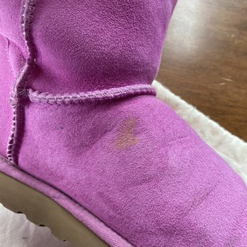 Eco Friendly Cleaners - Santa Barbara - I spilled some makeup on this boot right after I bought these two years ago. And no, a makeup wipe didn't get it out. - Dry Cleaning Near Me - Santa Barbara, California Eco Friendly Cleaners - Santa Barbara - I spilled some makeup on this boot right after I bought these two years ago. And no, a makeup wipe didn't get it out. - Dry Cleaning Near Me - Santa Barbara, California