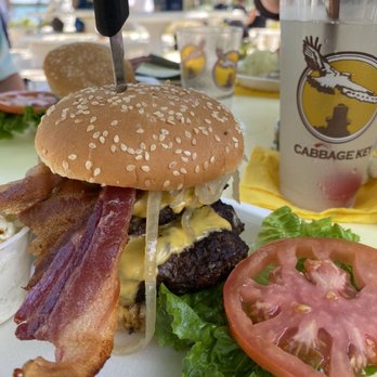 Cabbage Key - The double cheeseburger with bacon & grilled onions! - Coffee & Tea Near Me - Pineland, Florida Cabbage Key - The double cheeseburger with bacon & grilled onions! - Coffee & Tea Near Me - Pineland, Florida