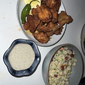 Ryla - Nashville Spiced Hot Chicken Karaage and Black Truffle Fried Rice - Asian Fusion Near Me - Hermosa Beach, California Ryla - Nashville Spiced Hot Chicken Karaage and Black Truffle Fried Rice - Asian Fusion Near Me - Hermosa Beach, California