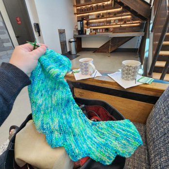 TPD Smiles - Knitting while I wait - Orthodontists Near Me - McKinney, Texas