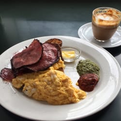 Dizengoff - Amazing breakfast. Best coffee.
