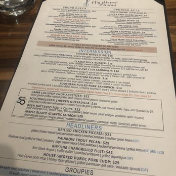 Rhythm On Monroe - Menu - American Near Me - Huntsville, Alabama