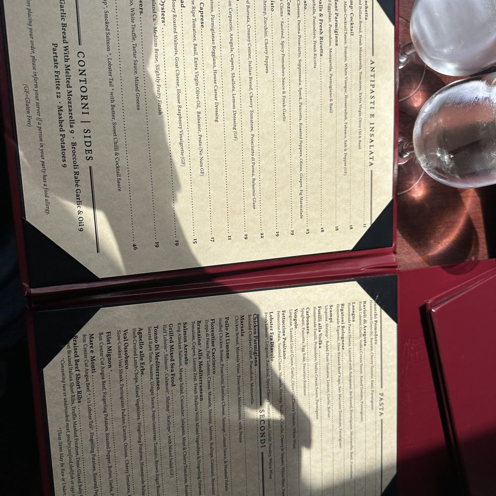 The Florentine Cafe - menu - Italian Near Me - Boston, Massachusetts