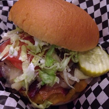 Local Burger - Westhampton burger: bacon, cheddar cheese, BBQ sauce, ranch dressing - $7.29 - Burgers Near Me - Northampton, Massachusetts Local Burger - Westhampton burger: bacon, cheddar cheese, BBQ sauce, ranch dressing - $7.29 - Burgers Near Me - Northampton, Massachusetts