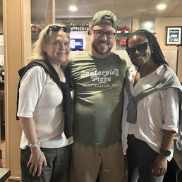Us with the most awesome waiter ever, or since I from New Orleans can I say EVAH?? Us with the most awesome waiter ever, or since I from New Orleans can I say EVAH??