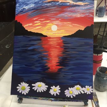 Purple Easel - Finished painting - Paint & Sip Near Me - Ontario, California Purple Easel - Finished painting - Paint & Sip Near Me - Ontario, California