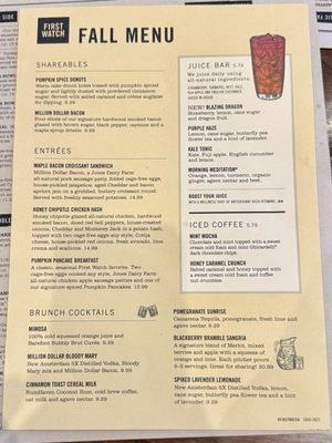 Menu photo 1 First Watch Livonia, MI