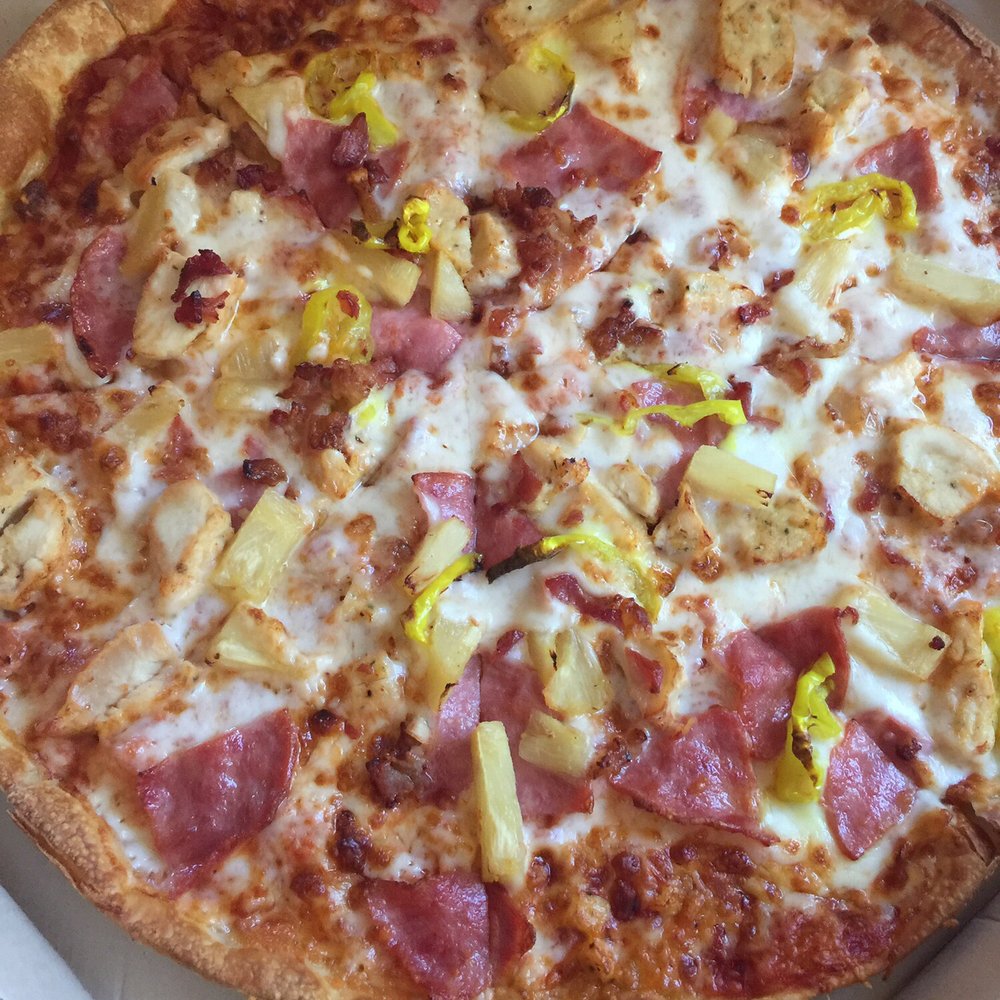 Pizza Hut - The Hawaiian we created on a thin crust. Can't beat the 6.99 price. - Pizza Near Me - Rincon, Georgia Pizza Hut - The Hawaiian we created on a thin crust. Can't beat the 6.99 price. - Pizza Near Me - Rincon, Georgia