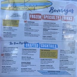 Drink menu