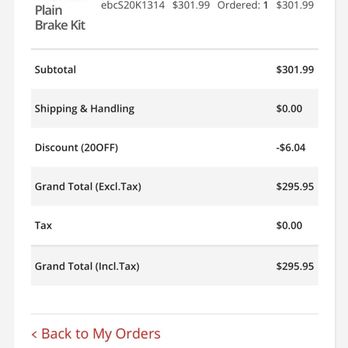 Autohance - Invoice on what I ordered. Great price and finally received my brake parts as of 4/29/24. - Auto Parts & Supplies Near Me - Jamaica, New York Autohance - Invoice on what I ordered. Great price and finally received my brake parts as of 4/29/24. - Auto Parts & Supplies Near Me - Jamaica, New York