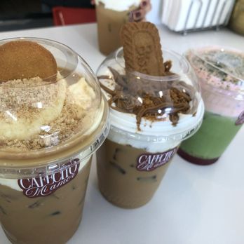 Cafecito Mi Amor - Banana Pudding latte, biscoff latte, strawberry matcha - Coffee & Tea Near Me - Rialto, California