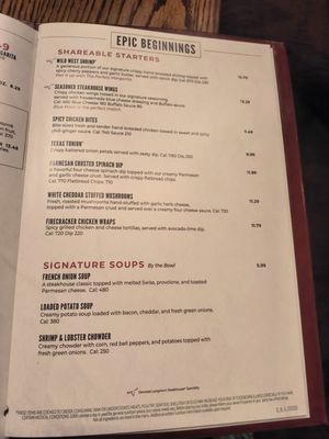 Menu photo 2 LongHorn Steakhouse Jacksonville, FL