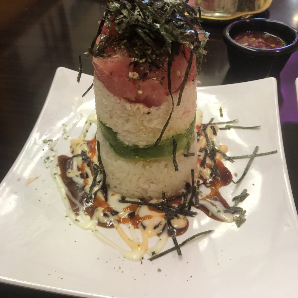 Sake Sushi + Grill - Ahi Tuna Tower. This one was quite good. - Japanese Near Me - Tacoma, Washington Sake Sushi + Grill - Ahi Tuna Tower. This one was quite good. - Japanese Near Me - Tacoma, Washington