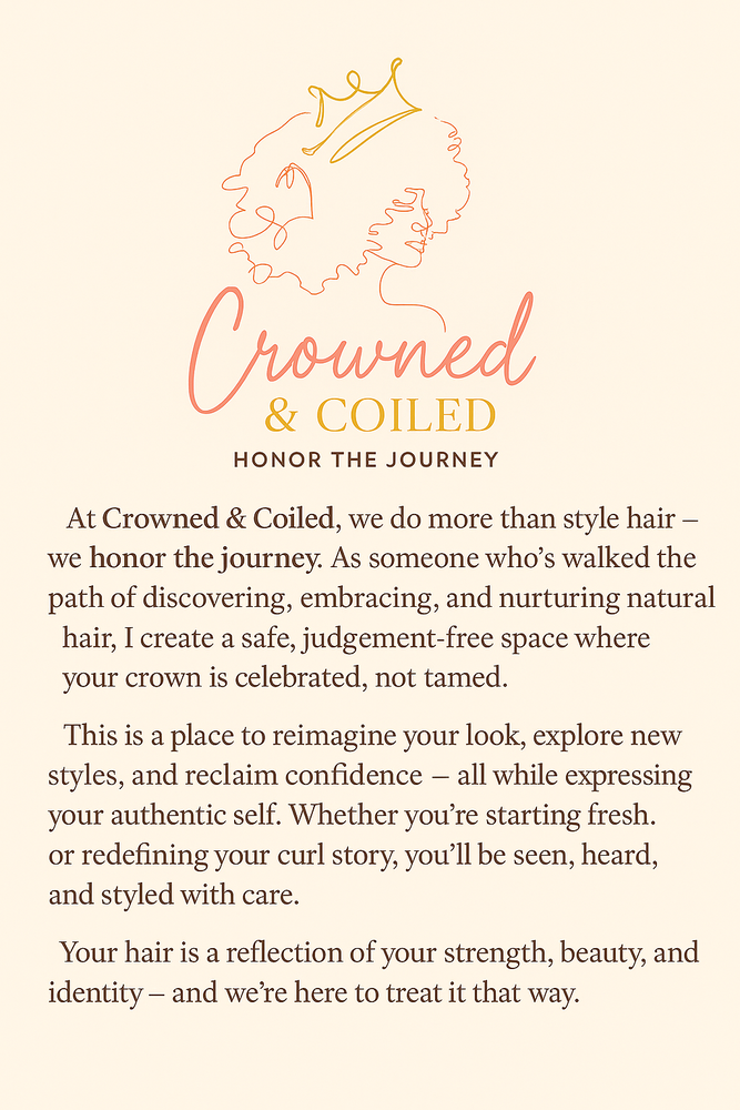 Crowned & Coiled Concierge Logo