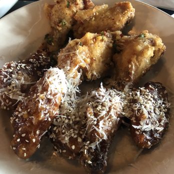 Common Theory - Chicken Wings, salt and pepper and parmesean garlic - Gastropubs Near Me - San Diego, California