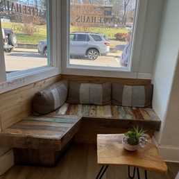 Seating area by the window