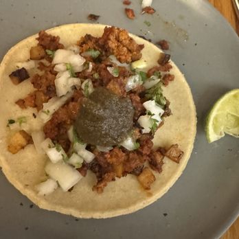 La Vecina Taqueria - Chorizo & Potato Taco - Tacos Near Me - Newport, Rhode Island