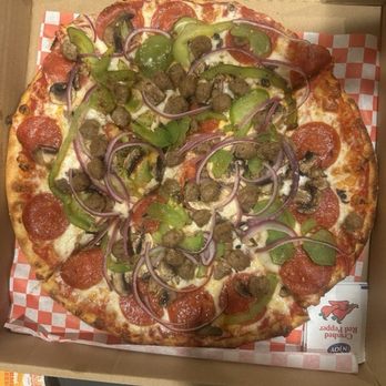 SaMo Pizza - Supreme Pizza (8 Slices) (18") (X-Large) - Pizza Near Me - Santa Monica, California