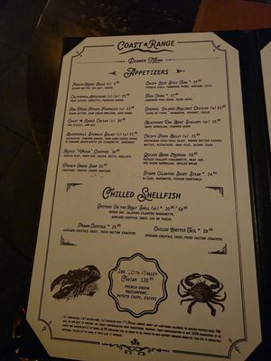 Menu photo 8 Coast Range Solvang, CA
