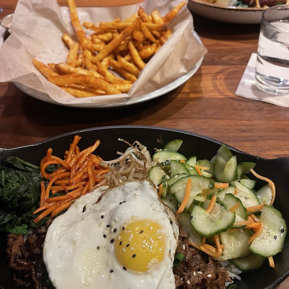 Lazy Dog Restaurant & Bar - Bibimbap - New American Near Me - Euless, Texas Lazy Dog Restaurant & Bar - Bibimbap - New American Near Me - Euless, Texas