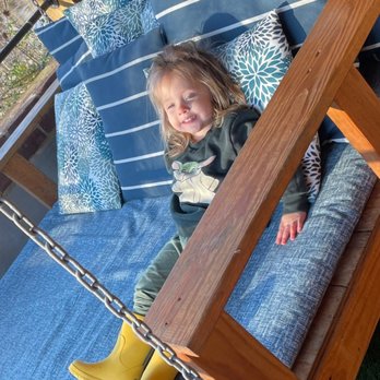 The Virginia Tasting Cellar - Edyn loved the swing! - Wine Tasting Room Near Me - Farmville, Virginia The Virginia Tasting Cellar - Edyn loved the swing! - Wine Tasting Room Near Me - Farmville, Virginia