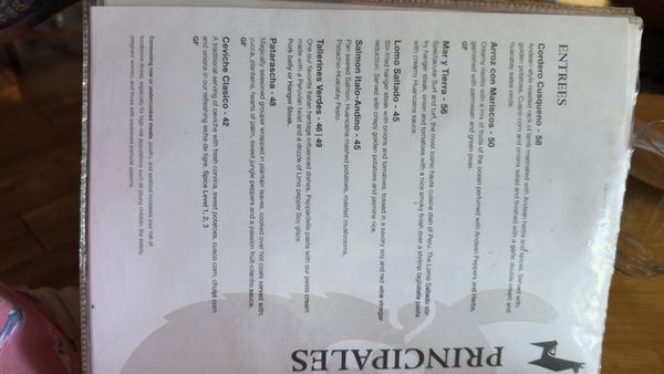 Menu photo 1 Llama Restaurant Saint Augustine, FL