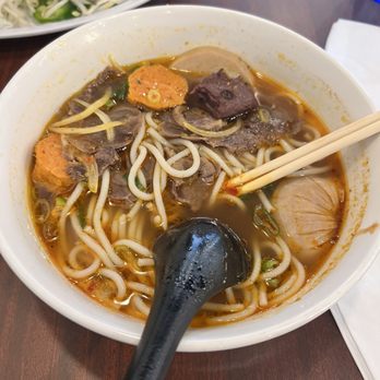 Viet Kitchen - Bun bo hue. P15. Spicy Beef Noodle Soup - Vietnamese Near Me - Lakewood, Washington Viet Kitchen - Bun bo hue. P15. Spicy Beef Noodle Soup - Vietnamese Near Me - Lakewood, Washington