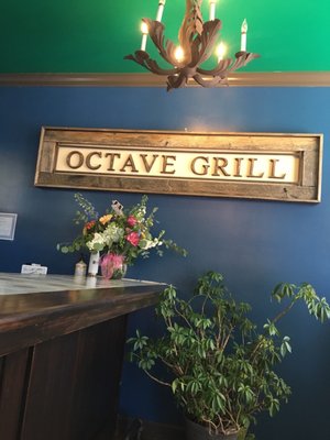 Photo of Octave Grill - Chesterton, IN, US. Sign