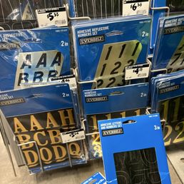Stick on Letters and Numbers for mailboxes and the like Stick on Letters and Numbers for mailboxes and the like