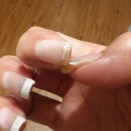 Today the gel lifted off my nail on my right thumb, 12/7. Unreal for $45. Been to SEVERAL nail salons. Never has this happened.