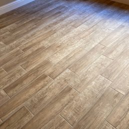 a hardwood floor in a home