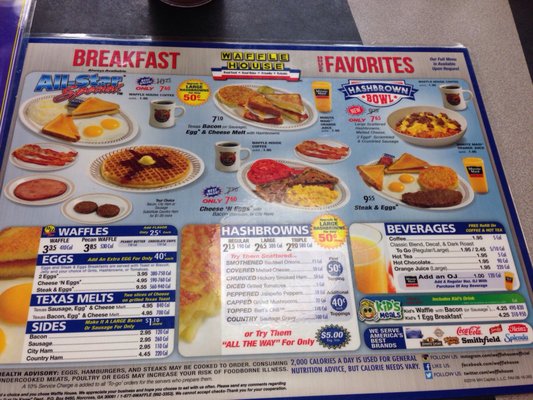 Menu photo 5 Waffle House Willoughby, OH