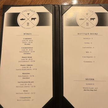 Falconer of Redlands - Additional menu items. - Seafood Near Me - Redlands, California Falconer of Redlands - Additional menu items. - Seafood Near Me - Redlands, California