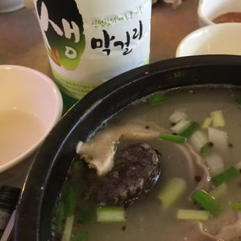 HalMae BoSsam - Soon dae gook (blood sausage soup) - Korean Near Me - Morton Grove, Illinois