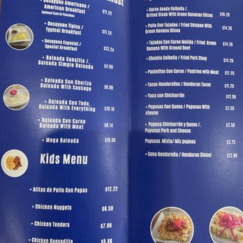 Sabor Autentico Hondureño - Menu to order from - Honduran Near Me - Tamarac , Florida Sabor Autentico Hondureño - Menu to order from - Honduran Near Me - Tamarac , Florida