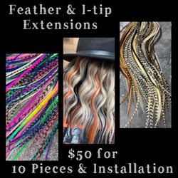Dogwood Beauty Parlor - Feather & I-Tip micro link extensions