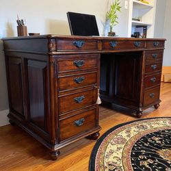 Designer's Studio - Beautiful desk I purchased, set up in my home office.