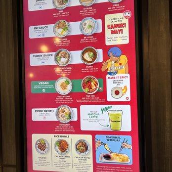 Marugame Udon - Menu - Japanese Near Me - Arcadia, California