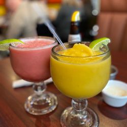 Nelson's Mexican Restaurant - Strawberry and mango daiquiris
