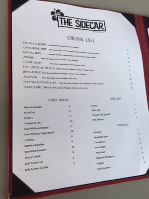 Menu photo 8 The Sidecar Fort Wayne, IN