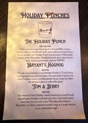 Menu photo 1 Bryant's Cocktail Lounge Milwaukee, WI